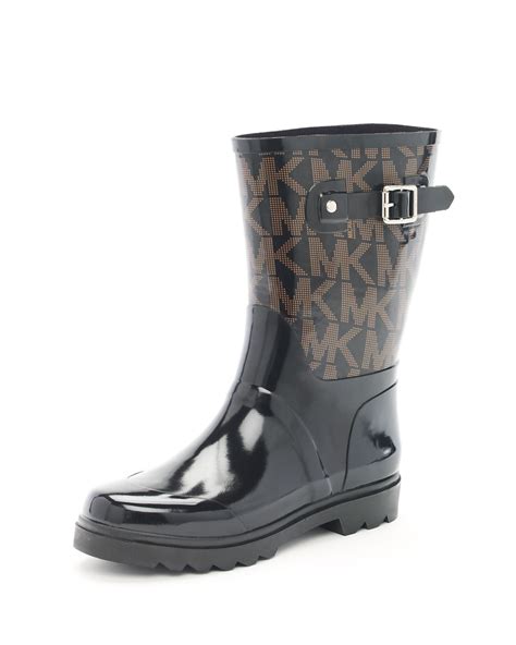 michael kors black ankle rain boots|Michael Kors black ankle boots.